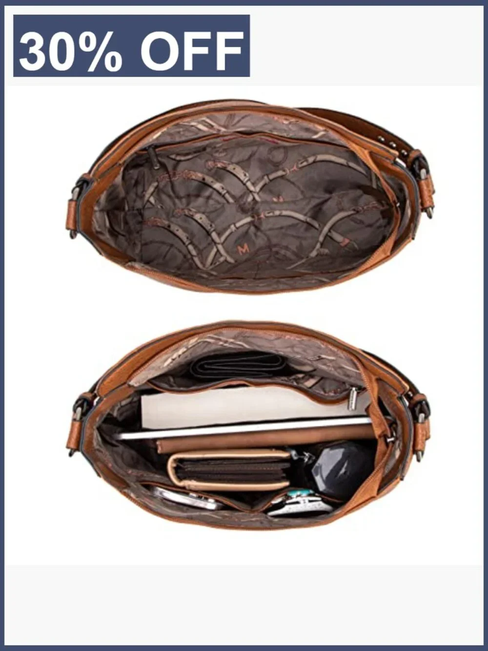 Vegan Leather Hobo Bag for Women Top Handle Satchel Shoulder Purse Crossbody